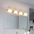 Blossom Badkamer Make-Up Spiegel Licht Traditionele Metaal LED 2/3/4 Koppen Messing Muur Gemonteerde Lamp | Avosian