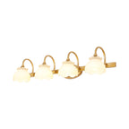 Blossom Badkamer Make-Up Spiegel Licht Traditionele Metaal LED 2/3/4 Koppen Messing Muur Gemonteerde Lamp | Avosian