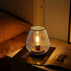 RusticMesh Tafellamp Set Industriële Stijl en Sfeerverlichting