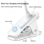 Eenvoudige LED Clip Bureau Lamp Oplaadbaar Oogbescherming Nachtlamp