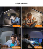 LED opvouwbare lange arm clip oogbescherming USB lees bureau lamp
