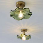 Glazen Hibiscus Plafondlamp