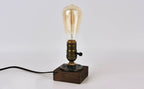 Vintage industrieel ijzeren gloeilamp 1-lamps tafel lamp
