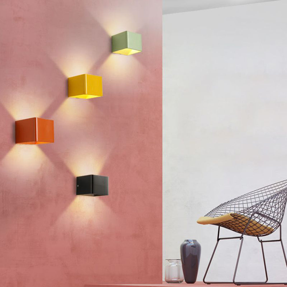 Moderne vierkante wandlamp