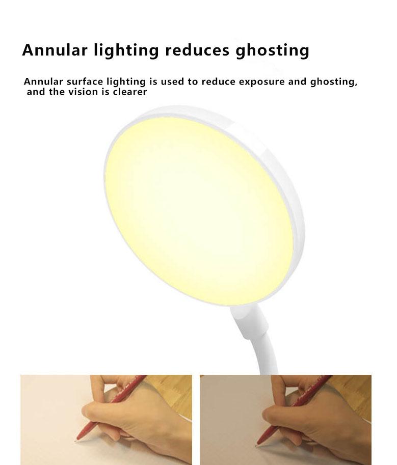 Eenvoudige LED Clip Bureau Lamp Oplaadbaar Oogbescherming Nachtlamp