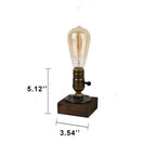 Vintage industrieel ijzeren gloeilamp 1-lamps tafel lamp