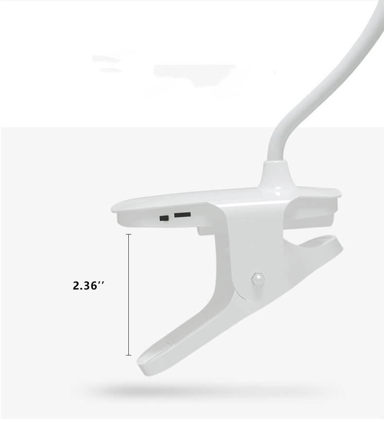 Eenvoudige LED Clip Bureau Lamp Oplaadbaar Oogbescherming Nachtlamp