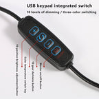 LED opvouwbare lange arm clip oogbescherming USB lees bureau lamp