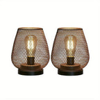 RusticMesh Tafellamp Set Industriële Stijl en Sfeerverlichting