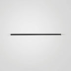 Zwarte metalen plafondlamp LED lineair minimalistisch modern ontwerp