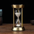 3/5/10 Minuten Retro Metaal Handgemaakte Zandloper Pendule Thuis Kantoor Bureau Arrangement Ornament Zand Timer Zand Glas Decoratie