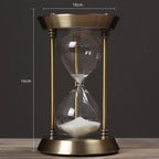 3/5/10 Minuten Retro Metaal Handgemaakte Zandloper Pendule Thuis Kantoor Bureau Arrangement Ornament Zand Timer Zand Glas Decoratie