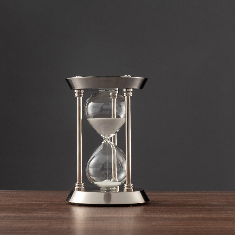 3/5/10 Minuten Retro Metalen Ambacht Zandloper Pendulum Thuis Kantoor Bureau Arrangement Ornament Zand Timer Zand Glas Decoratie