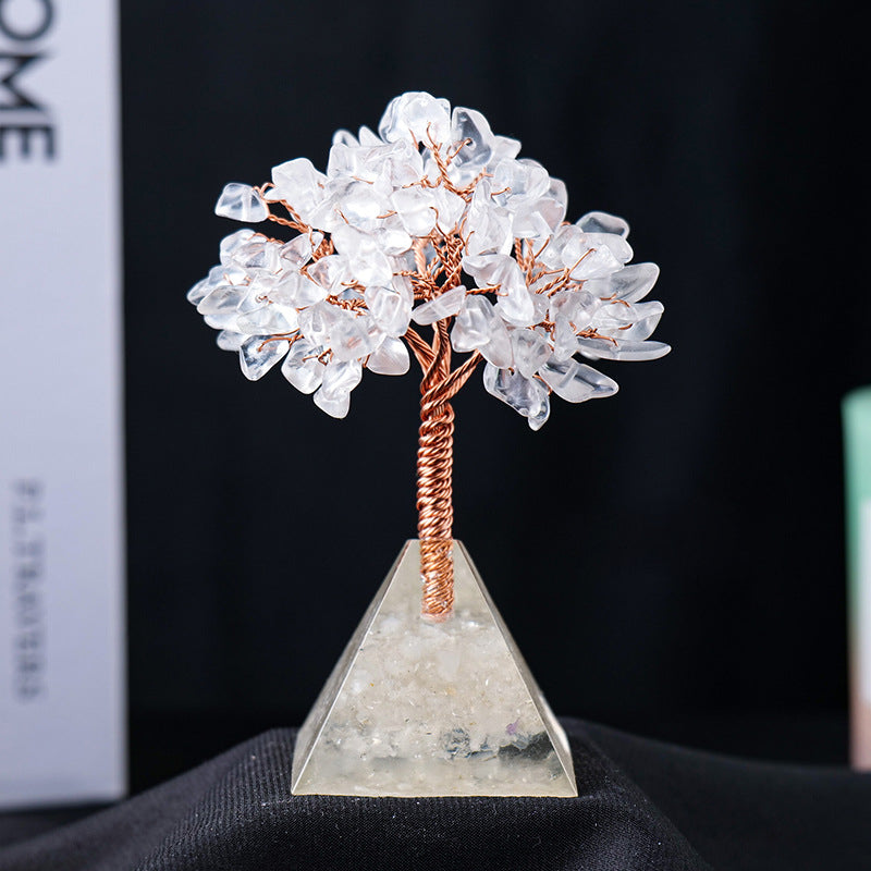 Natuursteen Grind Piramide Basis Feng Shui Boom