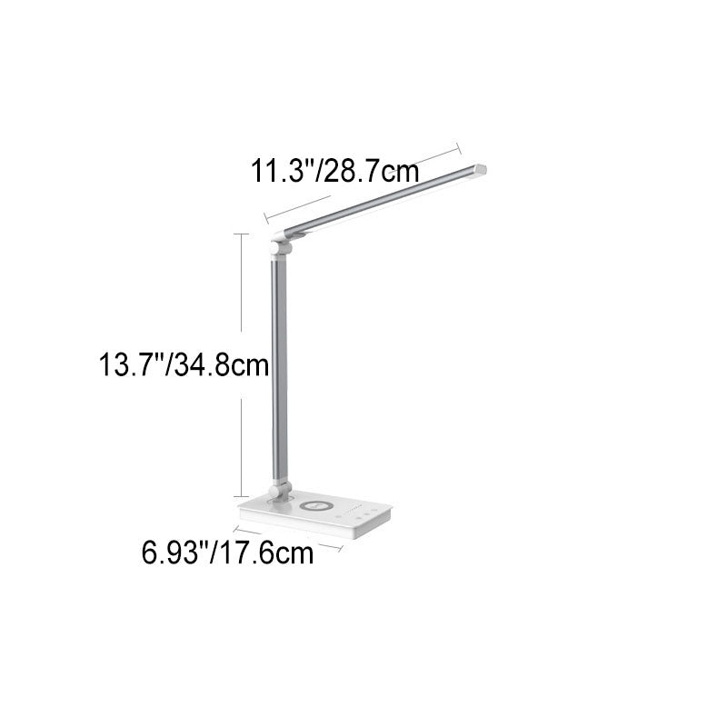 Minimalistische Slimme Vierkante Opvouwbare USB LED Bureau Lamp