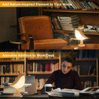 Touch-Control Houten Vogel Nachtlamp - Oplaadbare LED Bedlamp