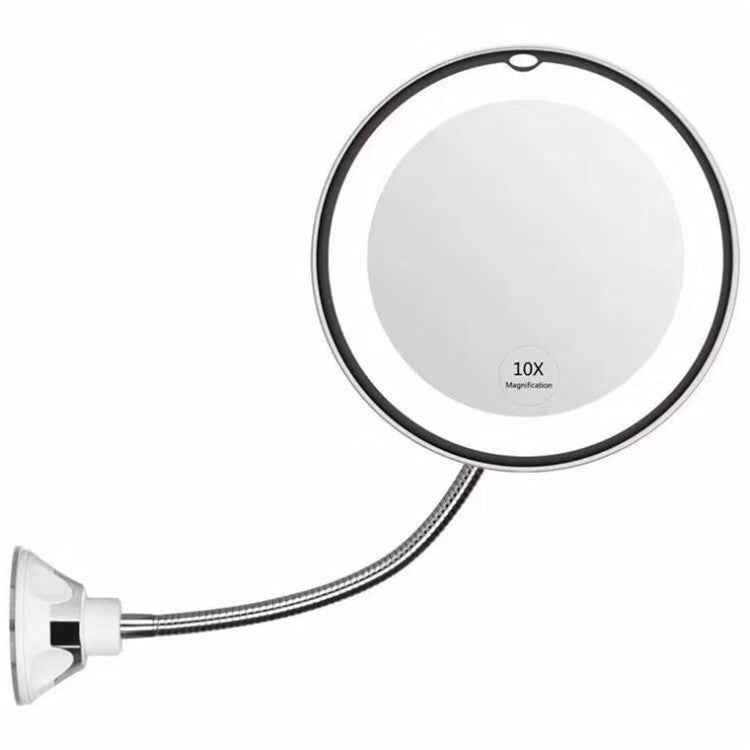 10x vergroting LED wandgemonteerde cosmetische spiegel met lamp universele 360 graden opvouwbare spiegel MFlexibele Spiegel