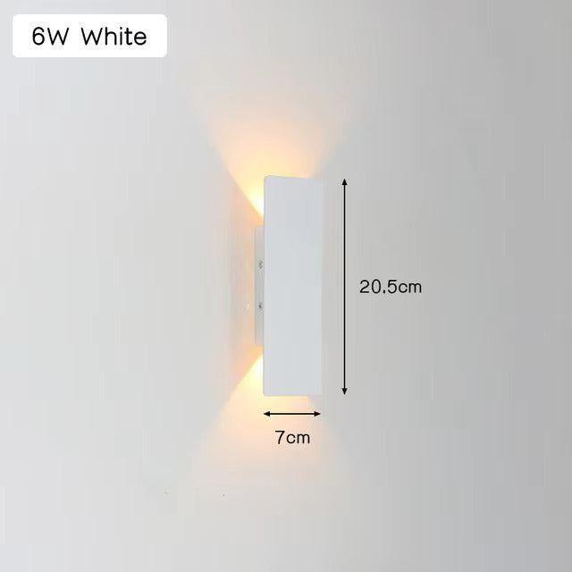 Leicht - Moderne weersbestendige LED wandlamp van aluminium voor buitengebruik
