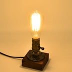 Vintage industrieel ijzeren gloeilamp 1-lamps tafel lamp
