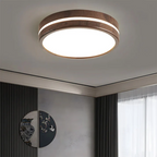 Stijlvolle houten LED plafondlamp
