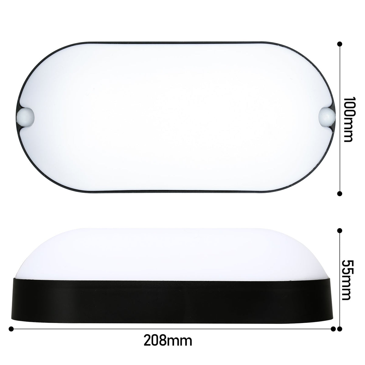 15W LED vochtbeschermingslamp IP54 2 stuks
