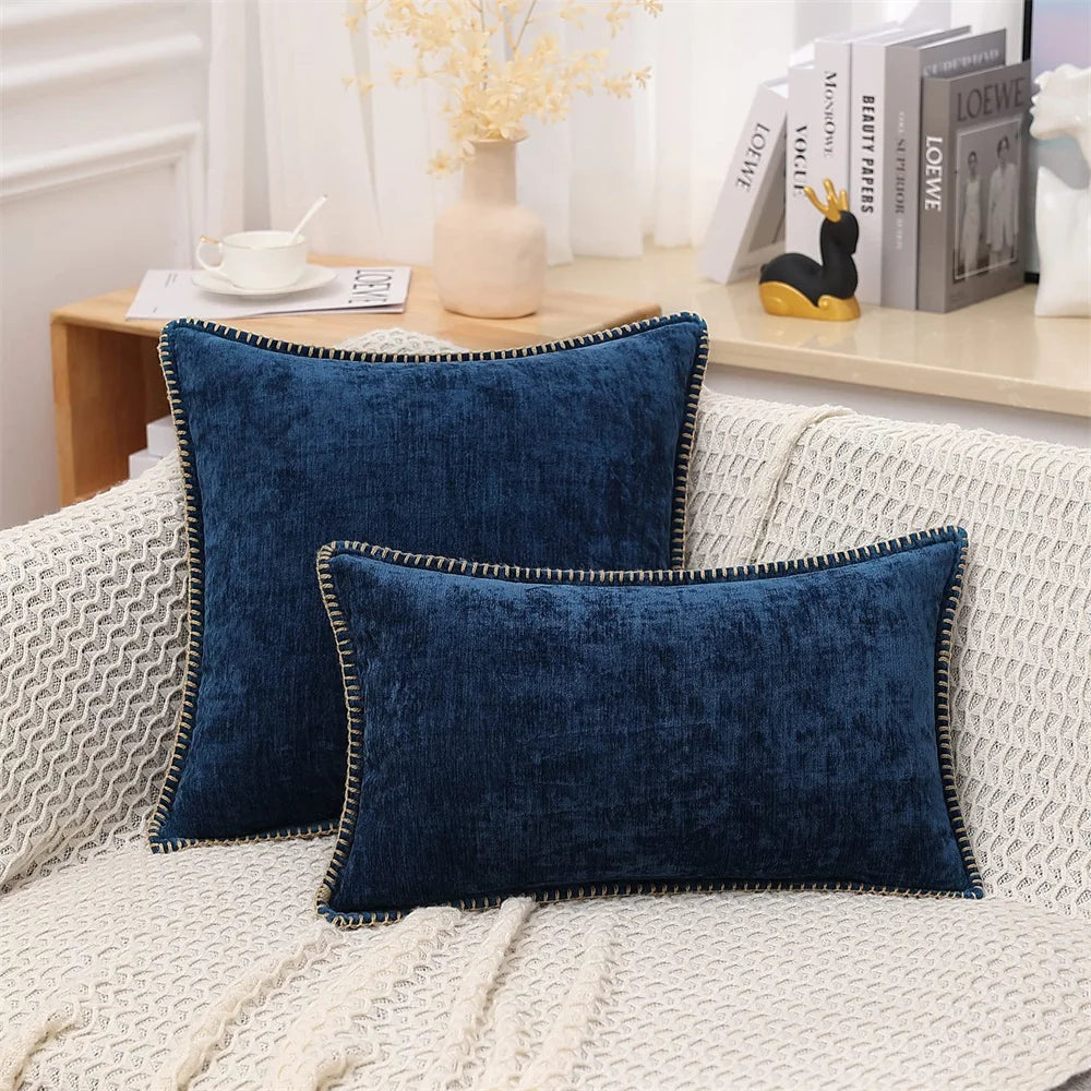 Zachte Chenille Velours Sierkussenhoes