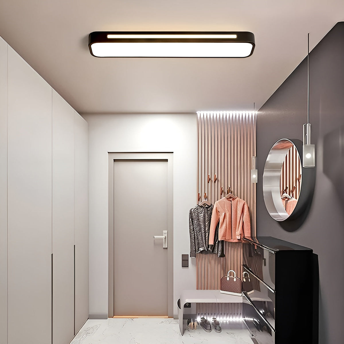 Rechthoekige plafondlamp - Duidelijke lijnen & modern design | Perfect voor woonkamer en eetruimte