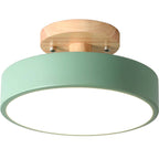 Stijlvolle LED plafondlamp van hout en acryl voor slaapkamer, eetkamer en woonkamer