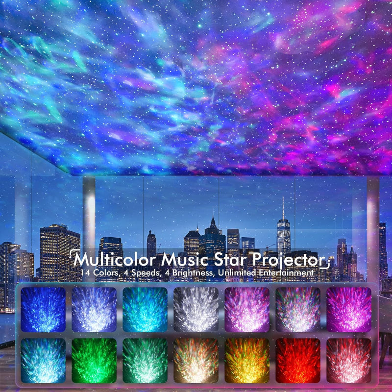 4 In 1 Sterren- en Galaxieprojector met Bluetooth-luidspreker