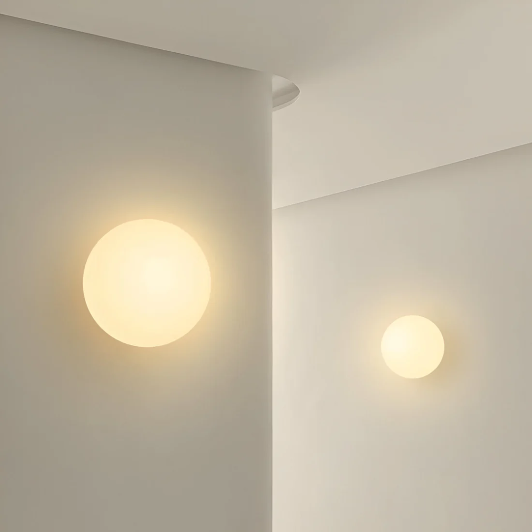 Stijlvolle glazen wandlamp