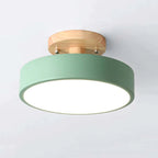 Stijlvolle LED plafondlamp van hout en acryl voor slaapkamer, eetkamer en woonkamer