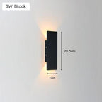 Leicht - Moderne weersbestendige LED wandlamp van aluminium voor buitengebruik