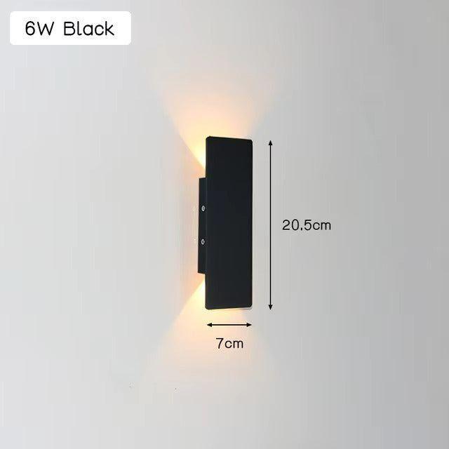 Leicht - Moderne weersbestendige LED wandlamp van aluminium voor buitengebruik