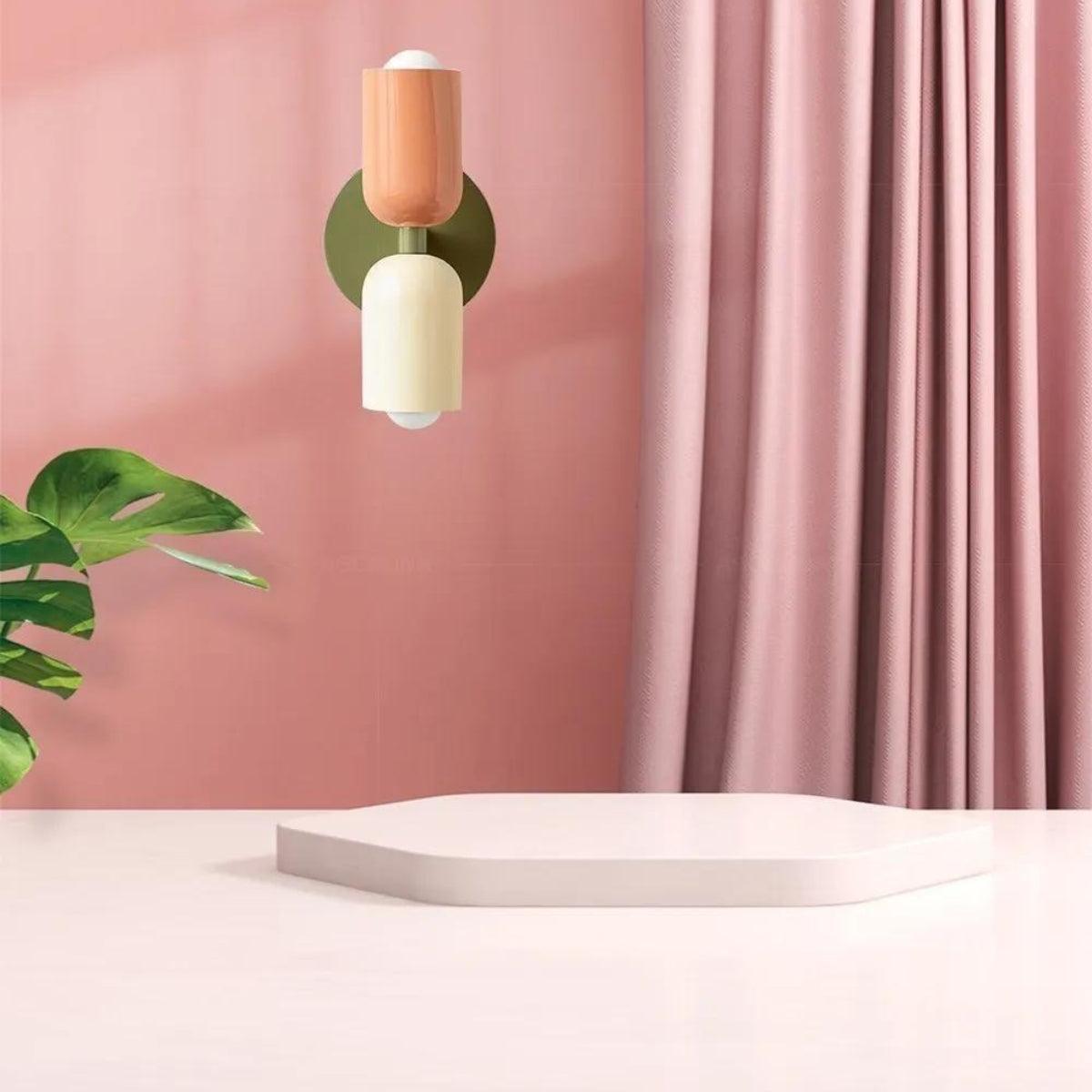 Wandlampen Moderne Glas Dubbele Schaduw Lamp