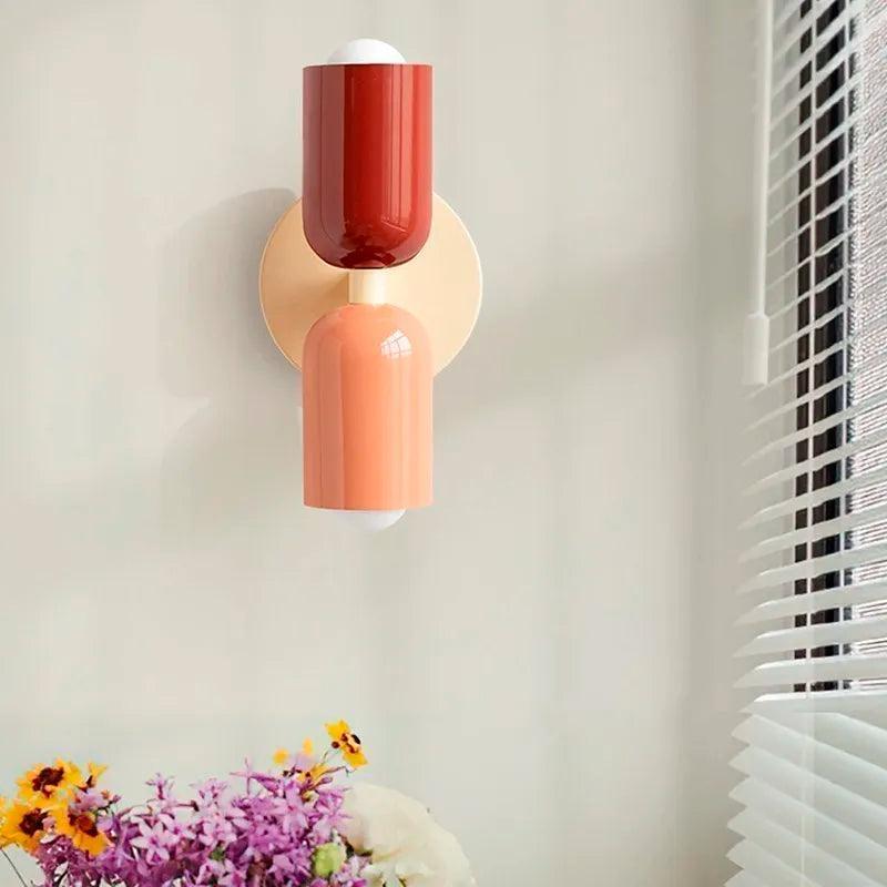 Wandlampen Moderne Glas Dubbele Schaduw Lamp