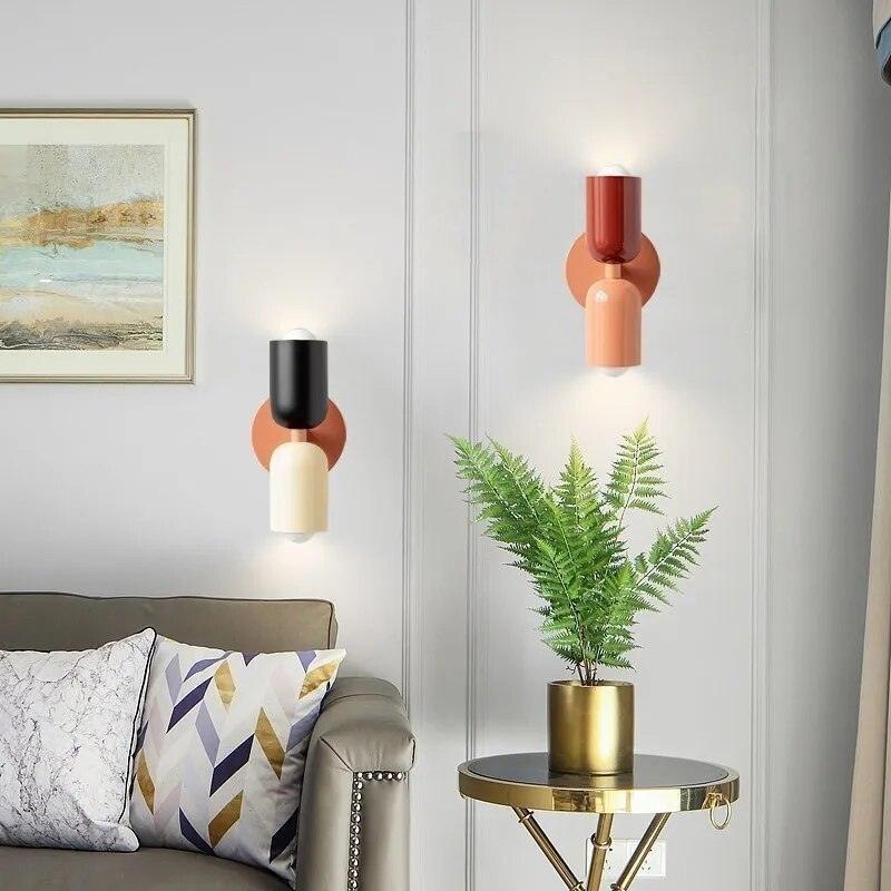 Wandlampen Moderne Glas Dubbele Schaduw Lamp