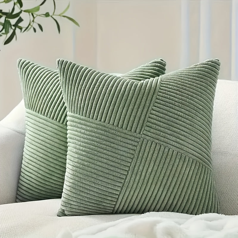 Kussenhoes Set | Boho Stijl | Zachte Kord | 2 stuks, 45×45 cm, 50x50 cm