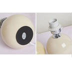 Noordse minimalistische 1-lamp tafellamp van keramiek met plooien