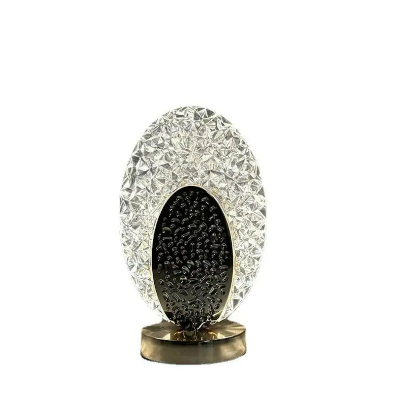 Moderne & Luxueuze Pauwen-Tafellamp - CrystalGlow