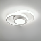 Moderne LED-Plafondlamp 18W | Creatief ontwerp met 2 ringen | Energiezuinige verlichting voor woonkamer & kantoor 24 cm