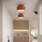 Moderne geribbelde plafondlamp