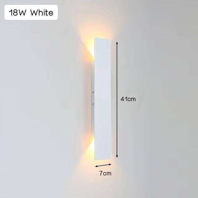 Leicht - Moderne weersbestendige LED wandlamp van aluminium voor buitengebruik