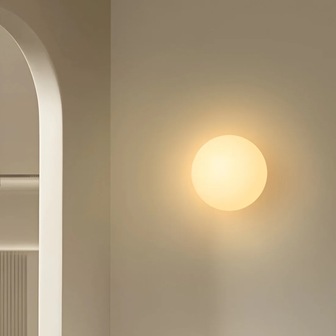 Stijlvolle glazen wandlamp