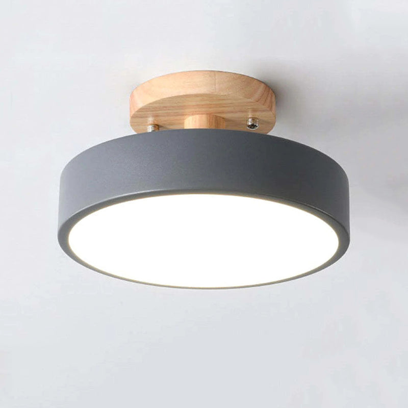 Moderne LED ceiling lamp van hout – Quinn ceiling lamp voor woonkamer, gang, slaapkamer en eetkamer