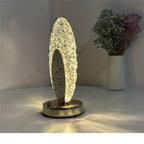 Moderne & Luxueuze Pauwen-Tafellamp - CrystalGlow