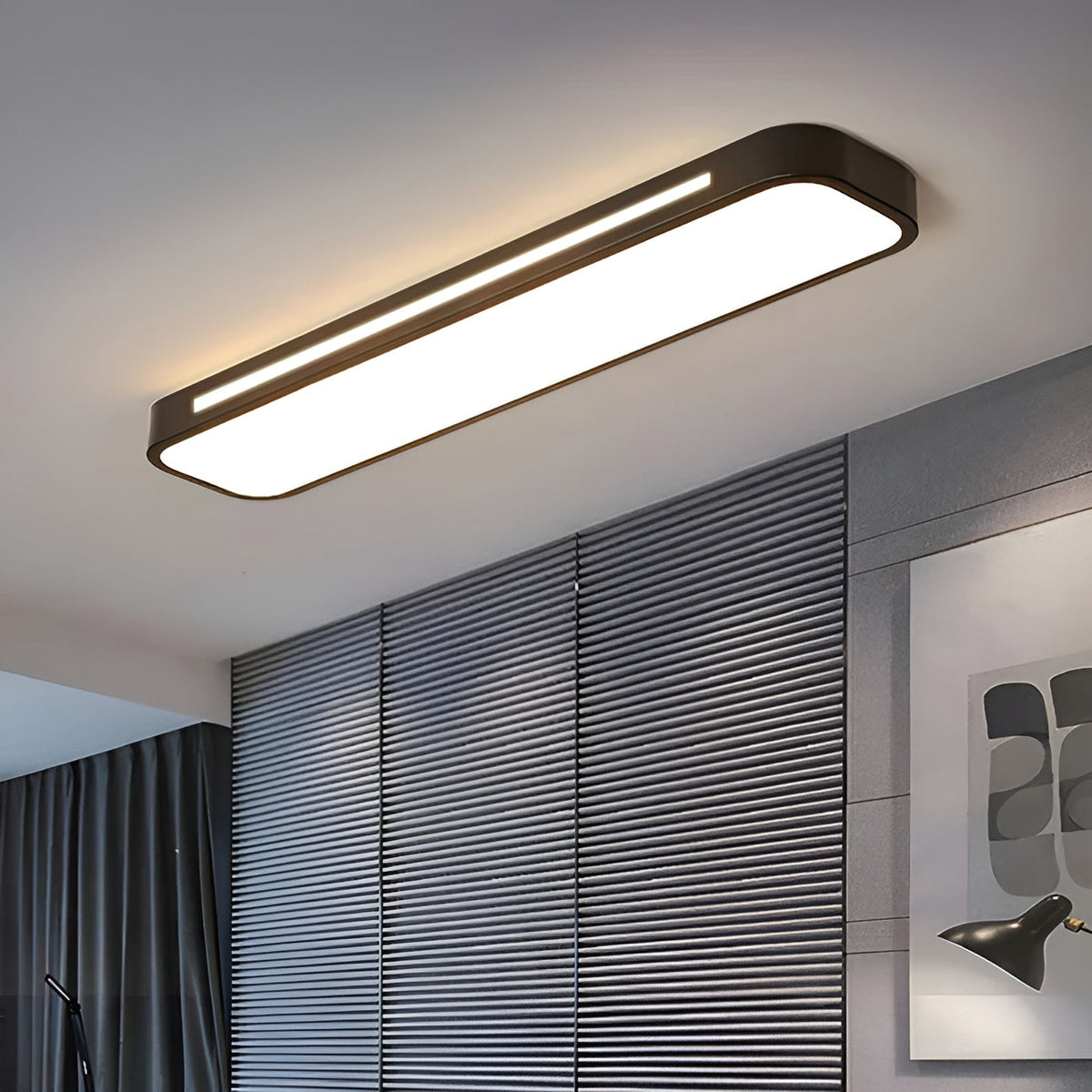 Rechthoekige plafondlamp - Duidelijke lijnen & modern design | Perfect voor woonkamer en eetruimte