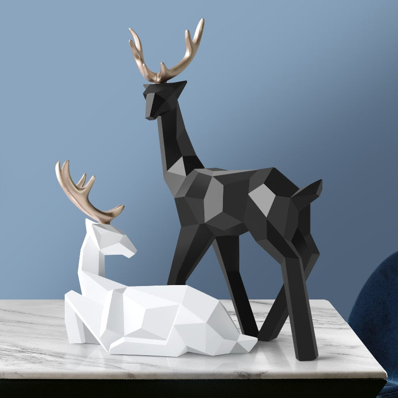 Abstracte Hertenfiguren Set