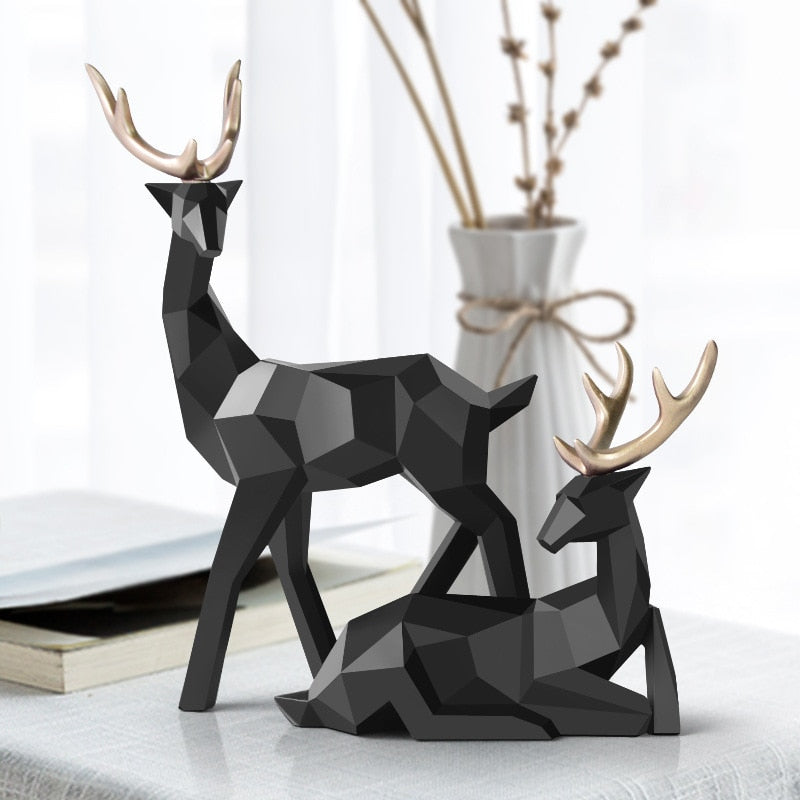 Abstracte Hertenfiguren Set