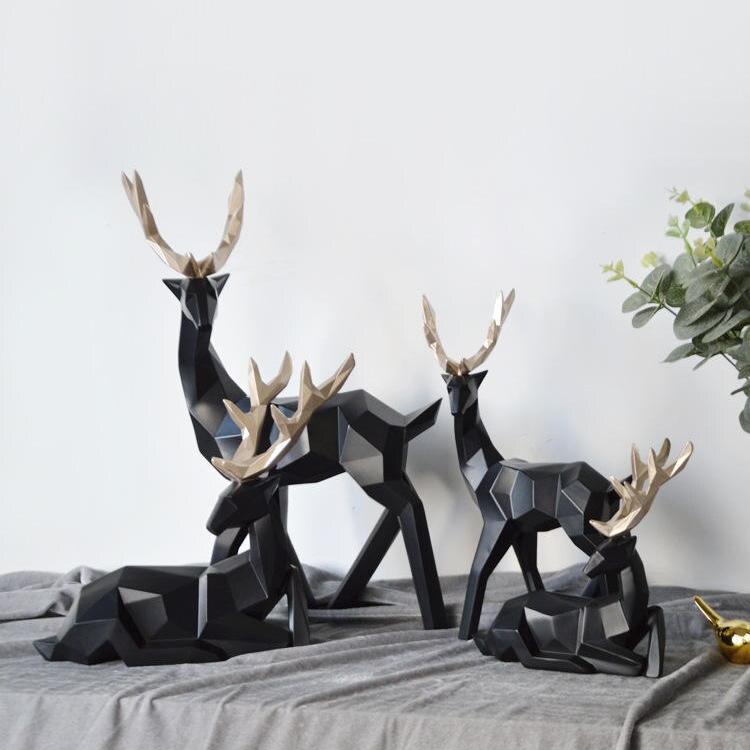 Abstracte Hertenfiguren Set