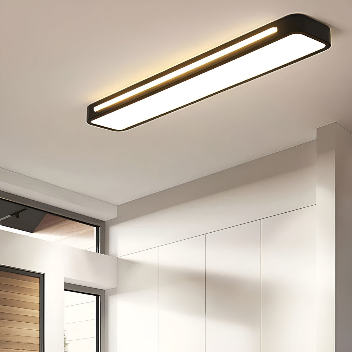 Rechthoekige plafondlamp - Duidelijke lijnen & modern design | Perfect voor woonkamer en eetruimte